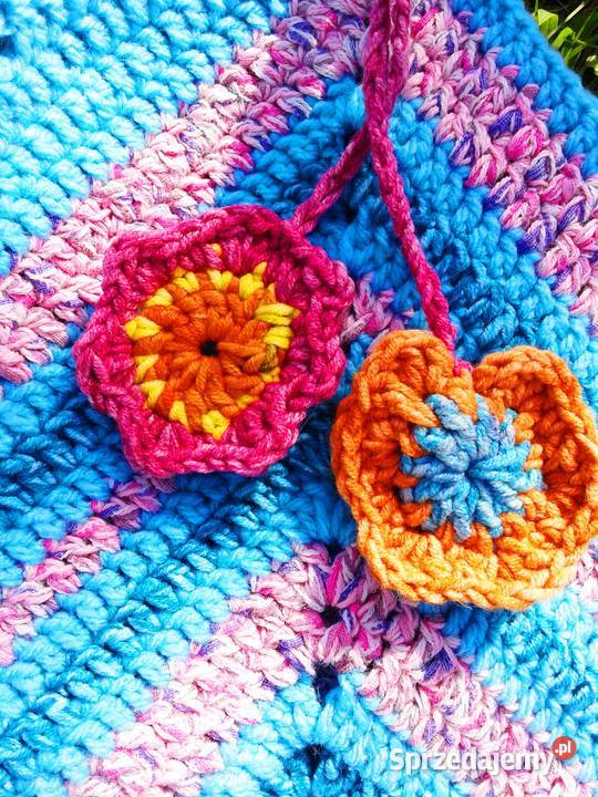 Szydełkowa duża turkusowa shopperka Uniseks Katowice