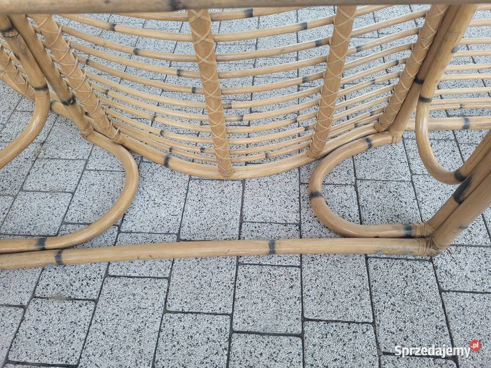 Leżak fotel leżanka rattanowa Leżaki i leżanki Osielsko