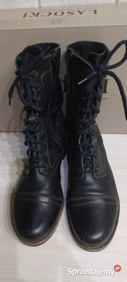 Buty zimowe z naturalnej skóry licowej sprzedam