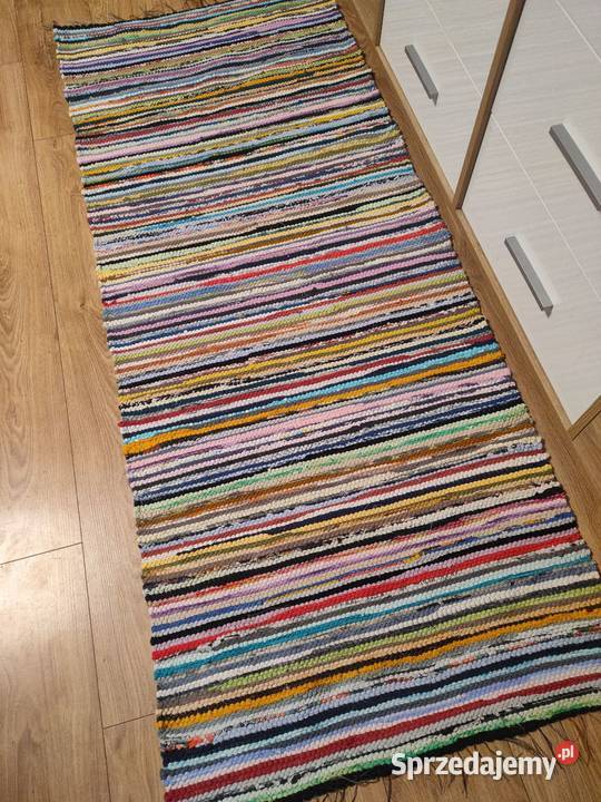 Nowy bawelniany chodnik rękodzieło 182x74 podlaskie Suwałki