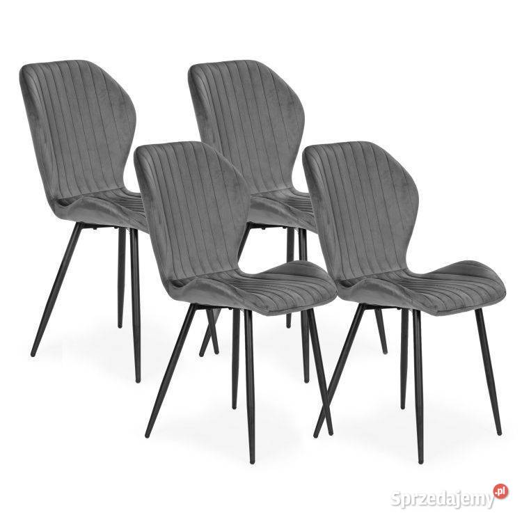 Zestaw 4 krzeseł do salonu jadalni nowoczesne Bielsk Podlaski