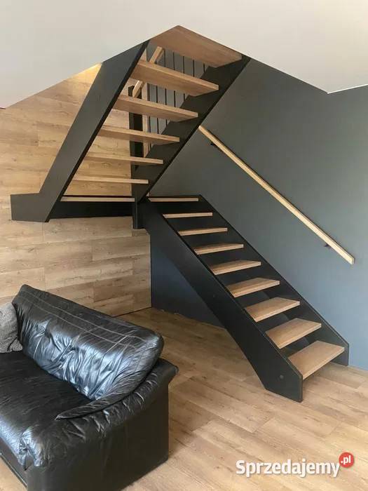 SCHODY drewniane stalowe Kąpino sprzedam