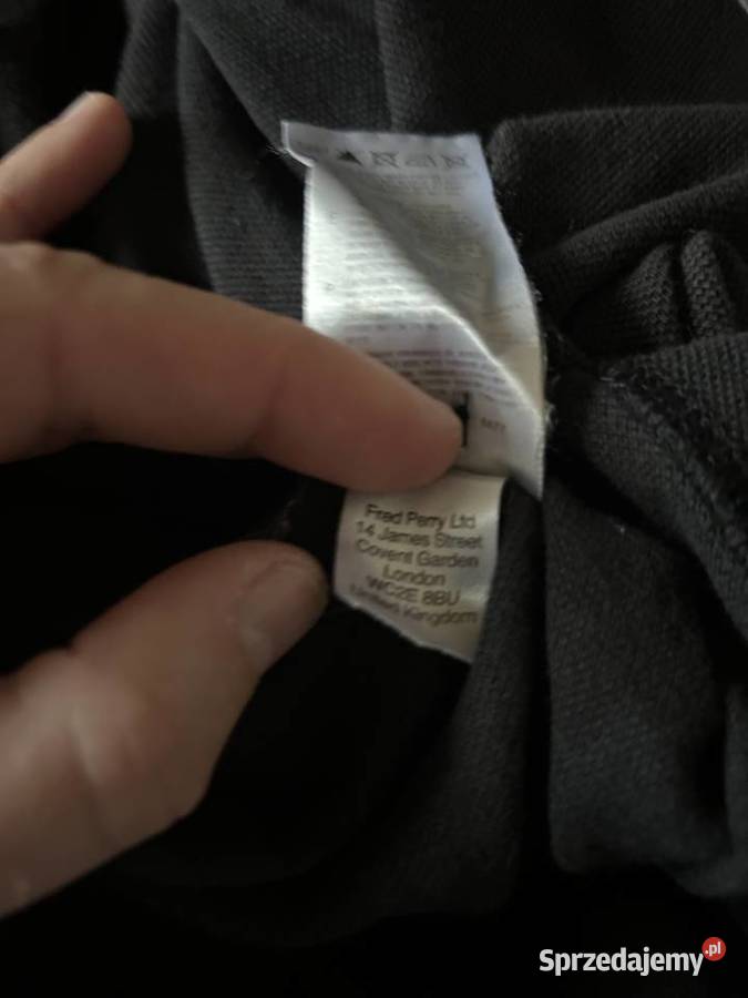 Czarna oszulka polo FRED PERRY M OKAZJA Rozmiar M Zamość