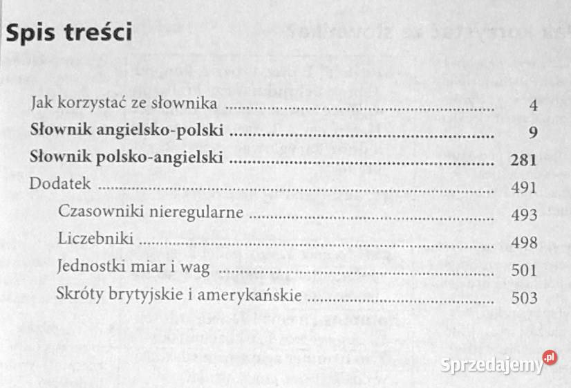 Welcome Słownik polskoangielski angielskopolski lubelskie Chełm sprzedam