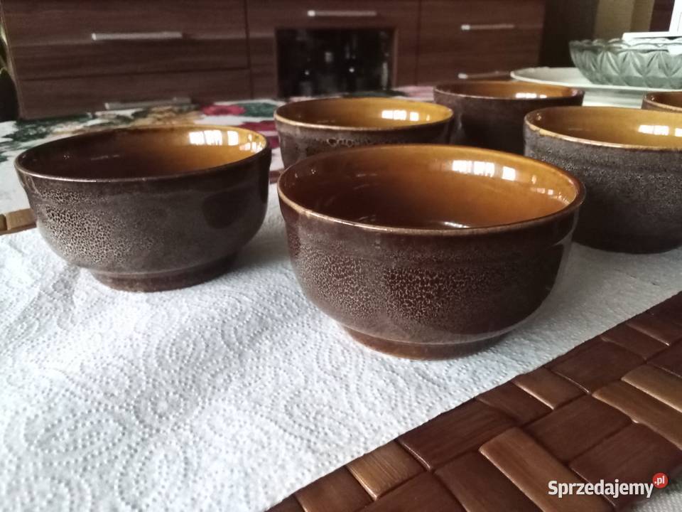 Prl miseczki Mirostowice Sadulski 6 Ceramika i szkło Łódź