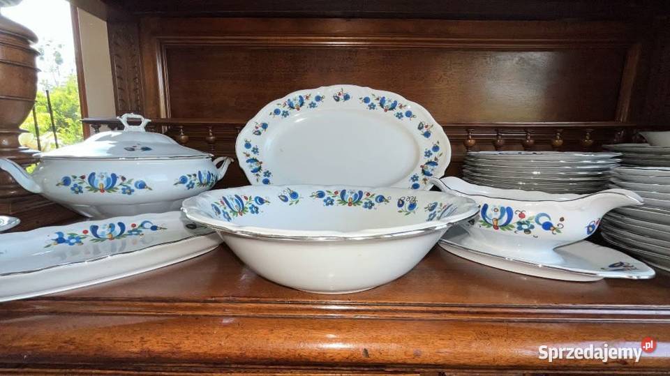 Serwis obiadowy na 12 osób Wałbrzych Made in Porcelana i szkło Antyki, Sztuka, Kolekcje Gdańsk sprzedam