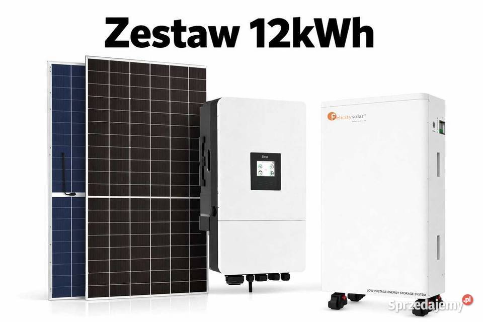 Zestaw budżetowy 12kWh LV panele inwerter 3 fazy