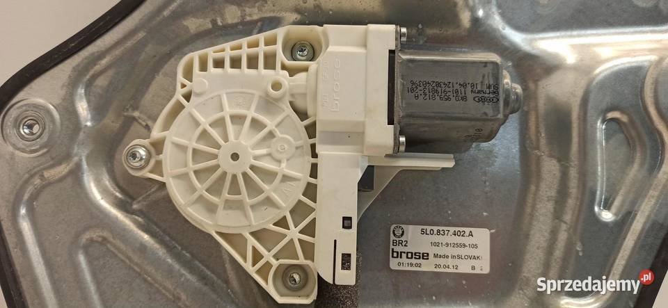 SKODA YETI MECHANIZM PODNOSZENIA SZYBY PRAWY TYŁ osobowe