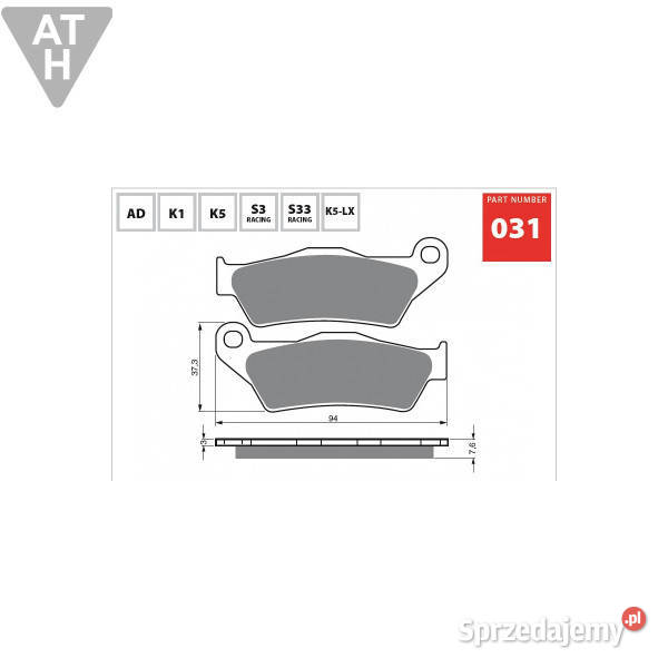 KLOCKI HAMULCOWE ALFER APRILIA BENELLI BIMOTA