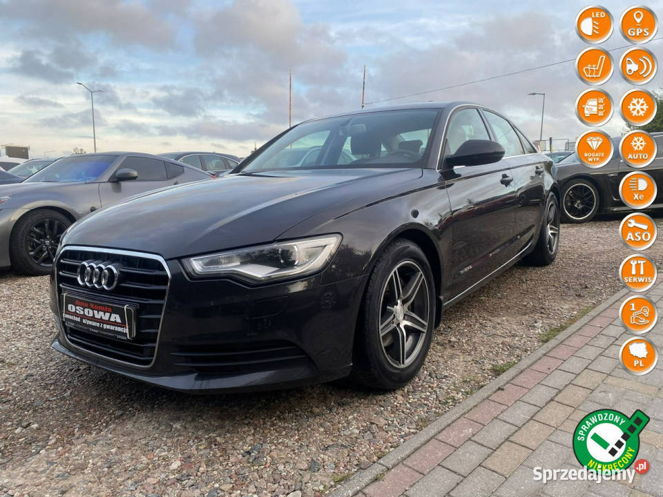 Audi A6 20tdi 177 ledy bi xenon fotele sport pomorskie Gdańsk
