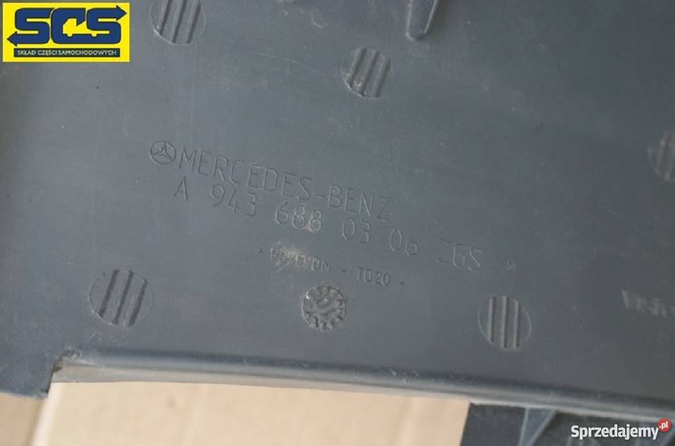 MERCEDES ACTROS MP3 ZAŚLEPKA WYKOŃCZENIE KONSOLI Bieleń