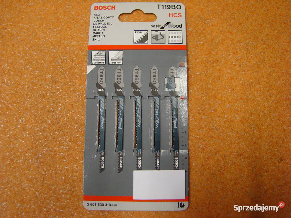 Brzeszczot BOSCH typ T 119 BO 5 Ref 2 608 630 Bielsko-Biała