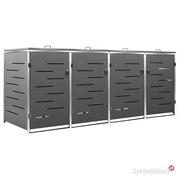 vidaXL Osłona na 4 kosze na śmieci 2765x775x1125