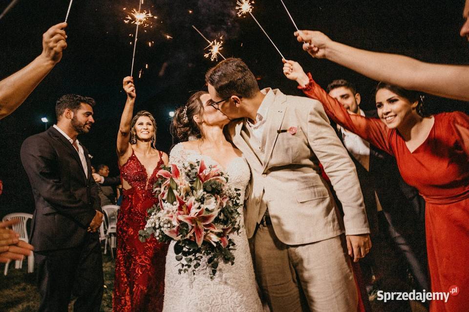 ZIMNE OGNIE NA WESELE ŚLUB URODZINY 90 60 sztuk Poznań