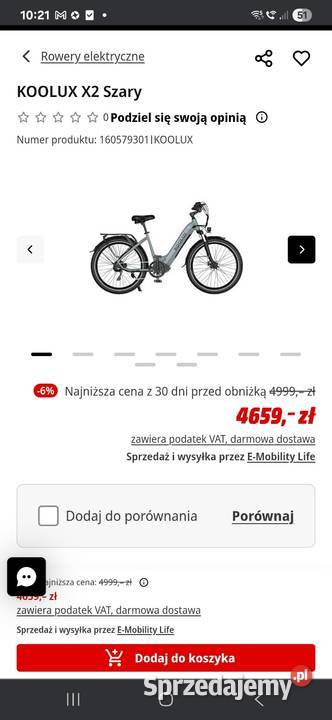 Sprzedam rower elektryczny nowy Niedrzwica Kościelna-Kolonia