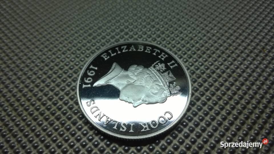 moneta Wyspy Cooka 5 dolarów 1991 Mundial 1994 Warszawa sprzedam