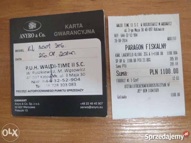 Zegarek Karl Lagerfeld