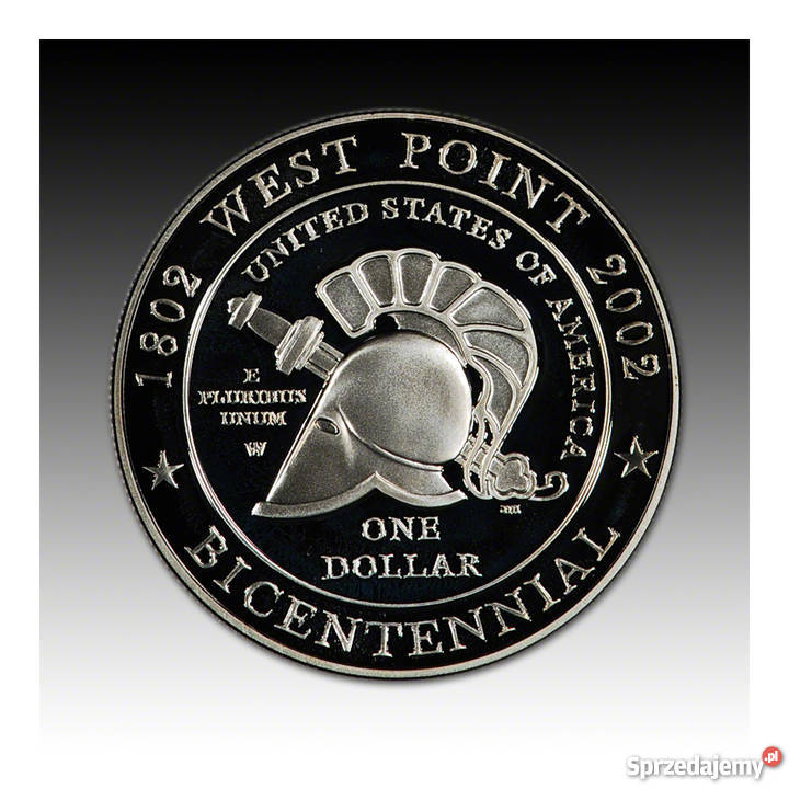 1 dolar 2002 r 200 rocznica akademia wojskowa Warszawa