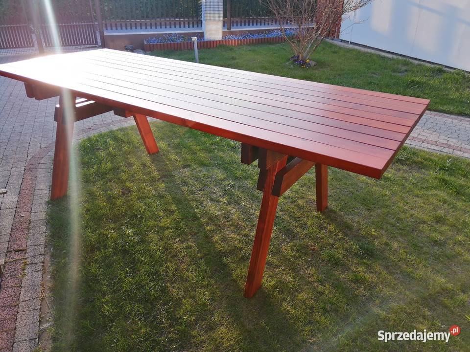 Stół ogrodowy drewniany meble ogrodowe mazowieckie Grodzisk Mazowiecki