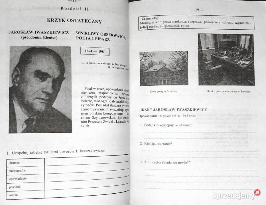 Język polski Zeszyt ćwiczeń kl 8 Elżbieta Chełm