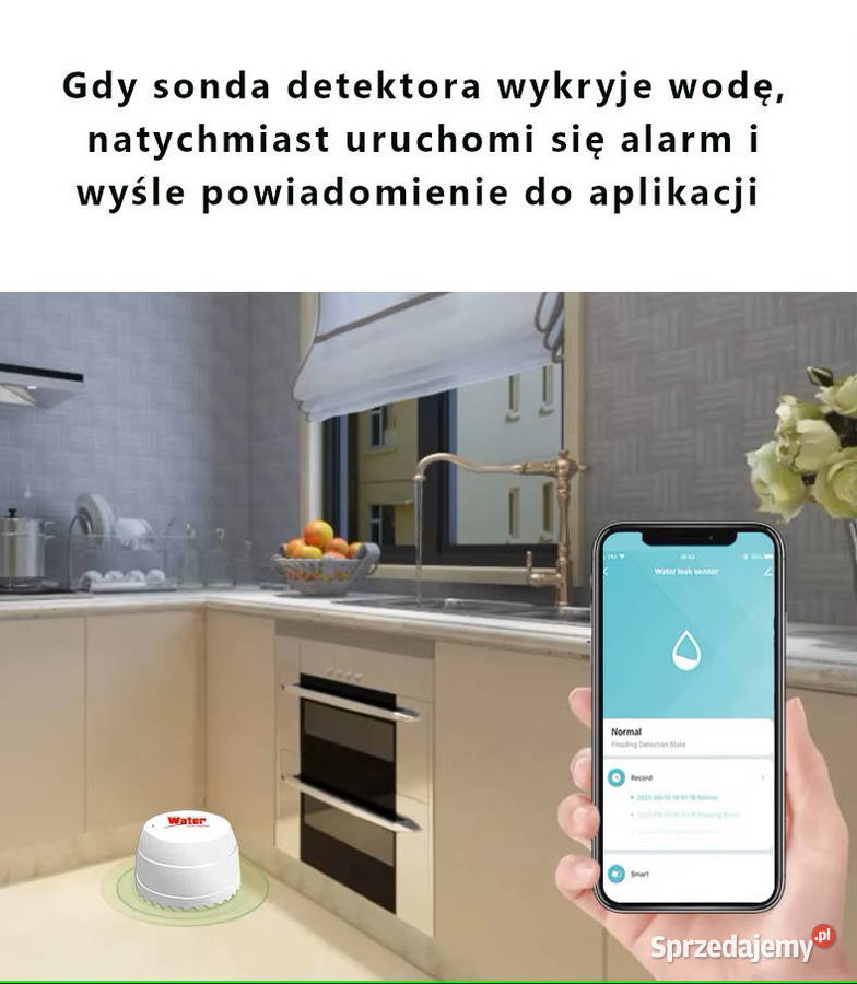 Inteligentny Czujnik Wody Smart Life APP Alarm i