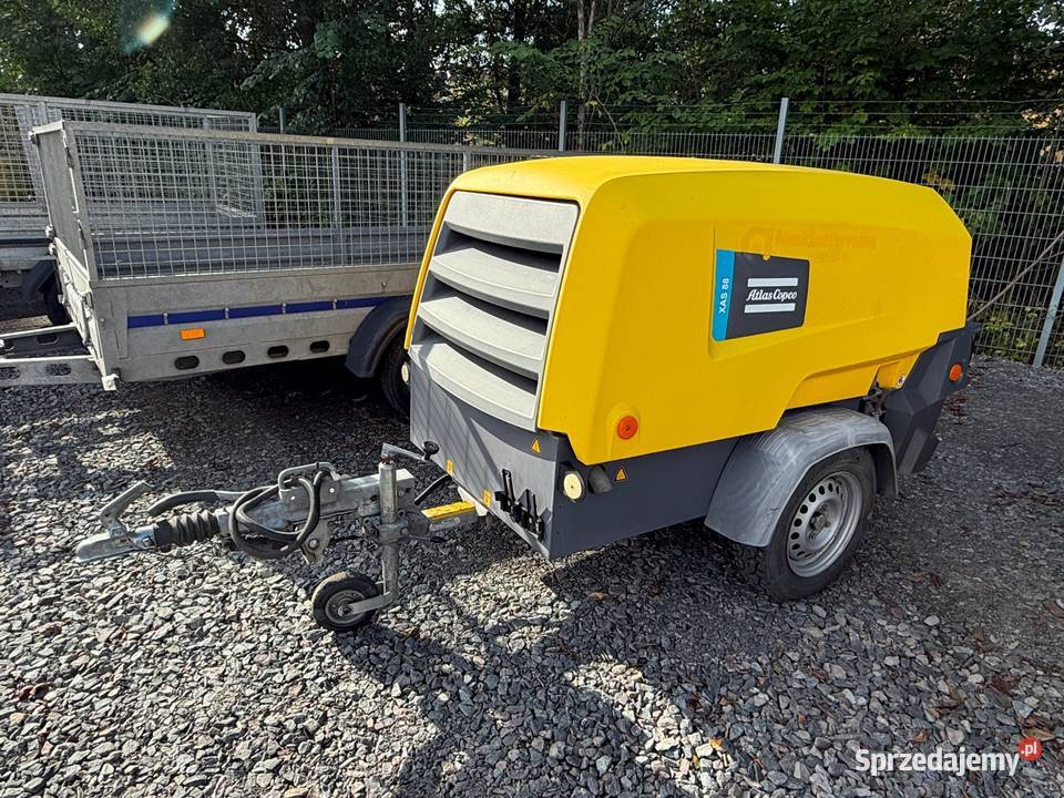 Kompresor przewoźny Atlas Copco XAS88 Strzebiń sprzedam