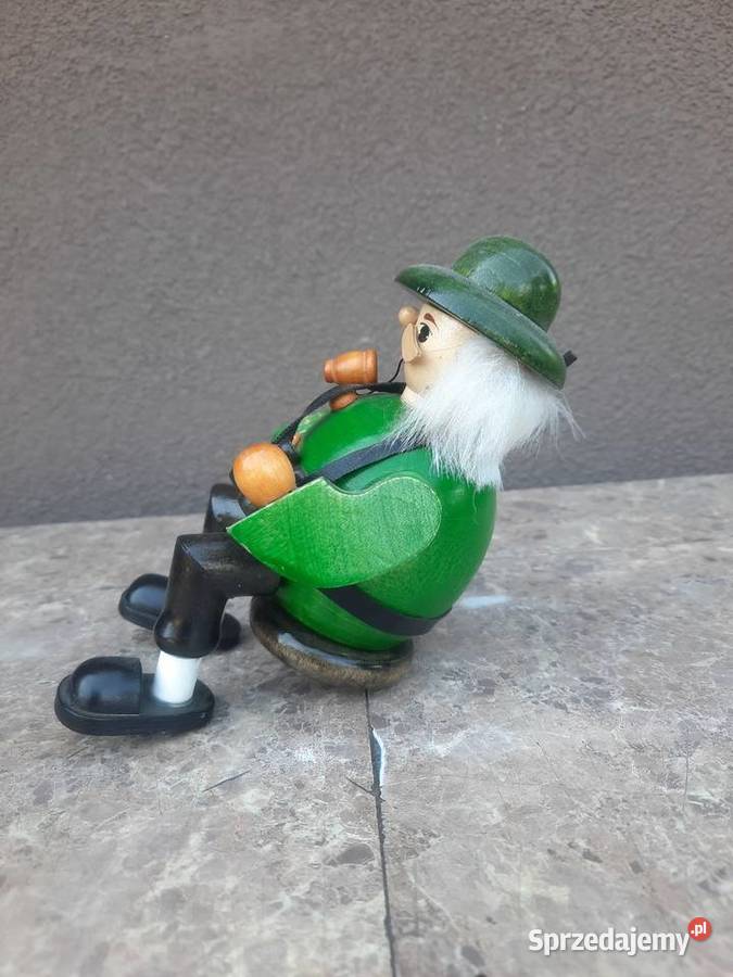 4 Figurka drewniana leśniczy myśliwy kadzidełko Tczew