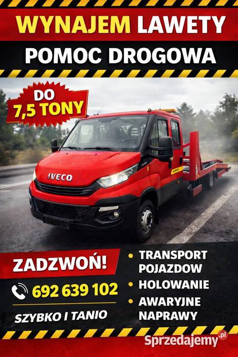 Transport pomoc drogowa auto laweta laweta 35t