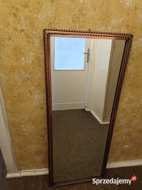 Komplet Lustro Miedziane Stolik Wieszak Żyrandol Łódź