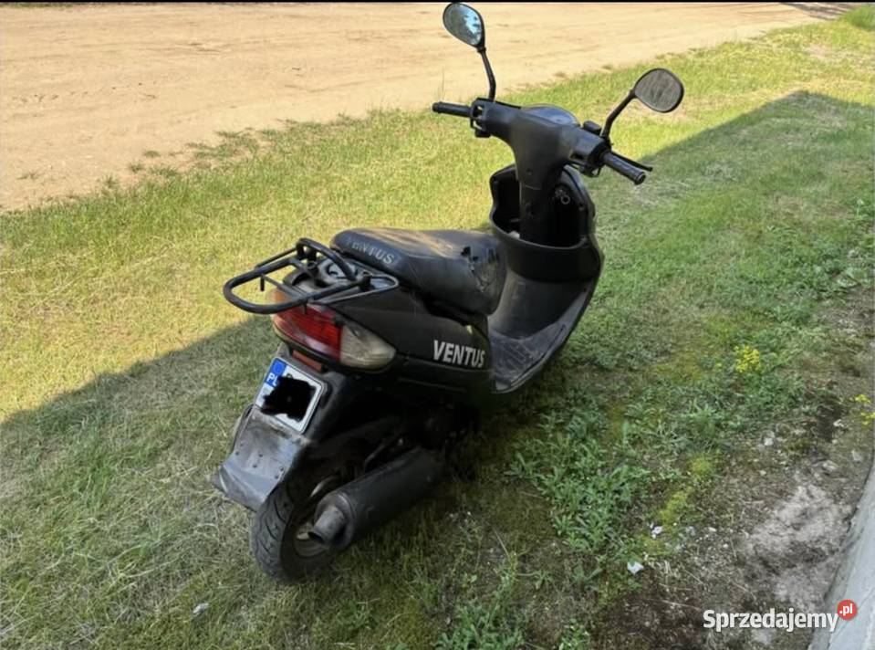 Skuter motorower Ventus 2T zarejestrowany czarny Białobłoty