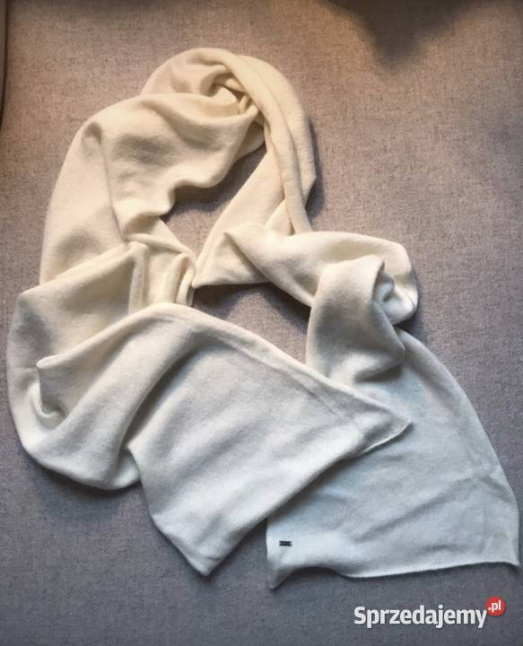 Biały kość słoniowa szalik Tommy Hilfiger z Warszawa