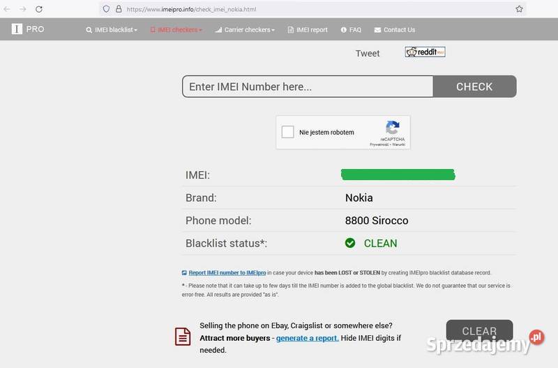 Telefon Nokia 8800 Sirocco Gold 18k ochrona Zgierz