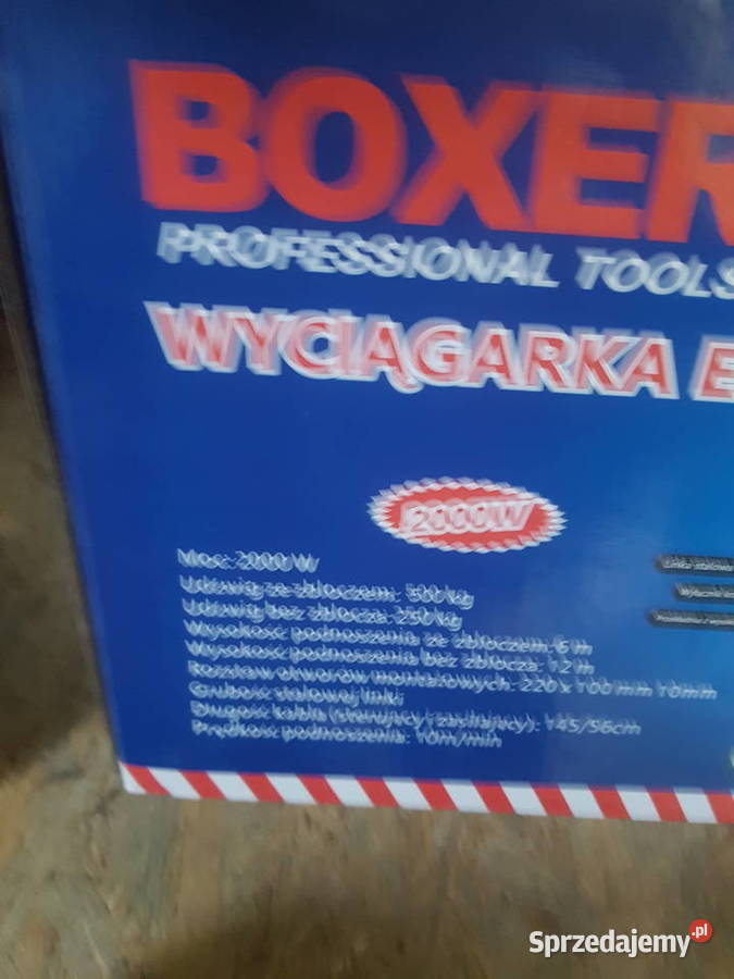 Wyciągarka elektryczna Boxer 500 2000 wat 500 Głogowa sprzedam