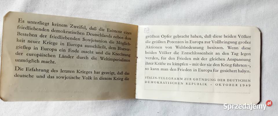 Legitymacja Gesselschaft f DeutscheSowjetische Koźminek