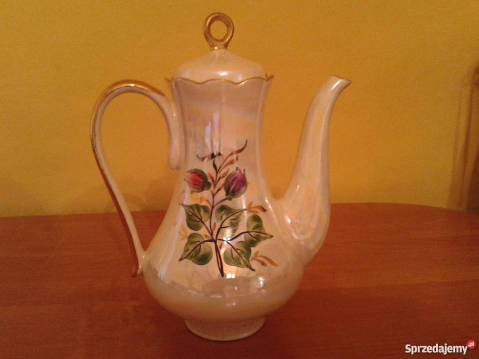 Porcelanowy kolekcjonerski do kawy herbaty sygno Wrocław