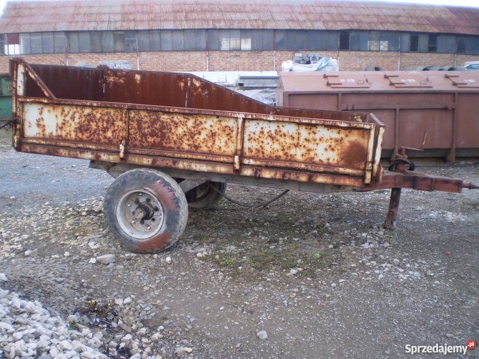Przyczepa rolnicza jednoosiowa samowyładowcza Żabno