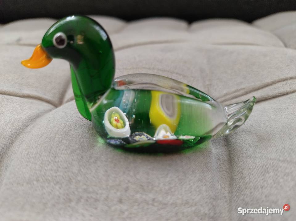 Szklana kolorowa kaczuszka Żory