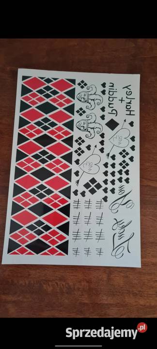 Tatuaże 9 sztuk joker harlequin harleen quinzel sprzedam
