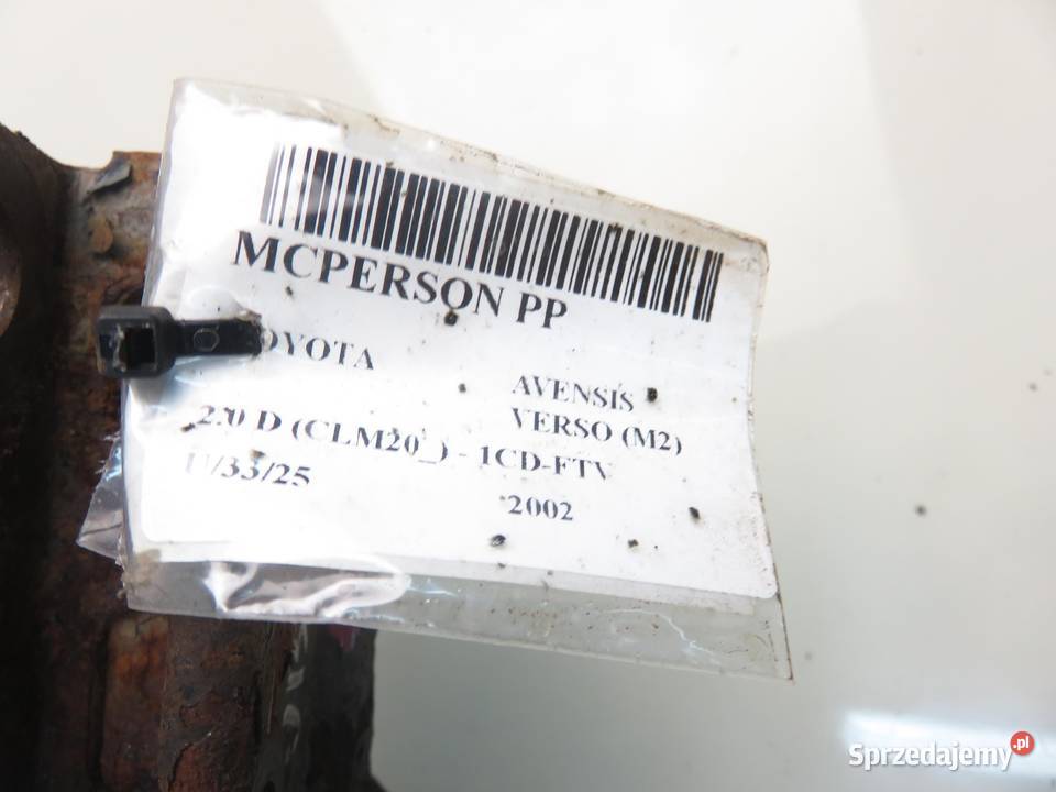 MCPERSON PRAWY PRZEDNI TOYOTA AVENSIS VERSO 20 D
