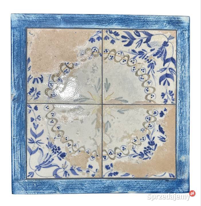 Stolik kawowy z drewna i płytek ceramicznych Szczecin