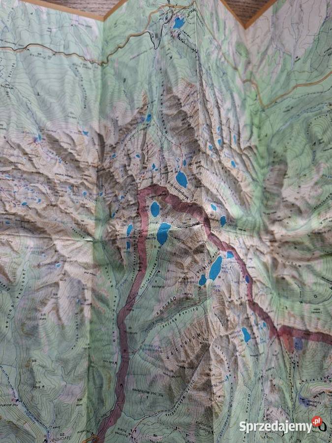 Vysoke Tatry Lyziarska mapa Słowacja Kraków