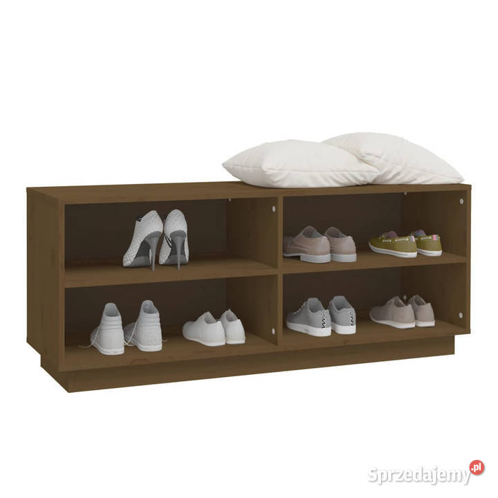 Szafka na buty miodowy brąz 110x34x45 lite Na buty Warszawa