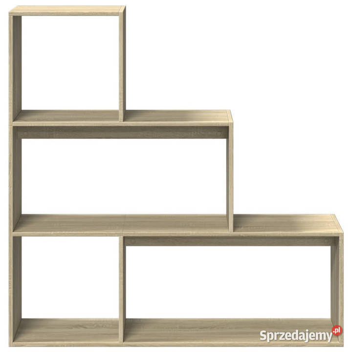 Regał przegroda 3 poziomy dąb sonoma 123x29x123 Warszawa