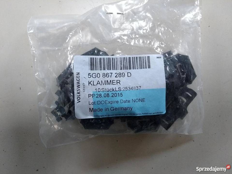 VW GOLF VII Mk7 klips mocowania ramy dachu osobowe Pilzno