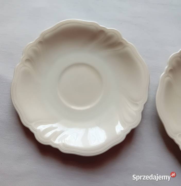 Dwa spodeczki pod filiżanki Rosenthal Viktoria Porcelana i szkło Koźminek