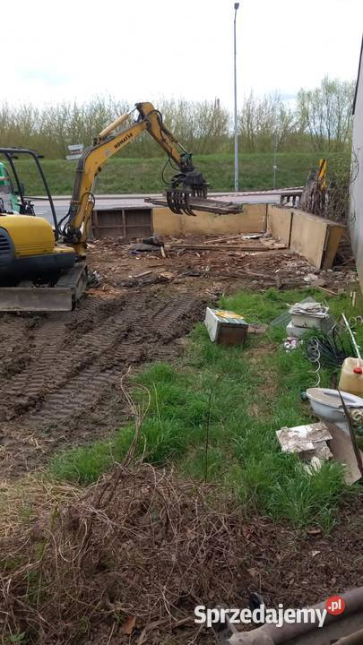 Usługi koparką koparkoładowarka wyburzenia Baranów Sandomierski