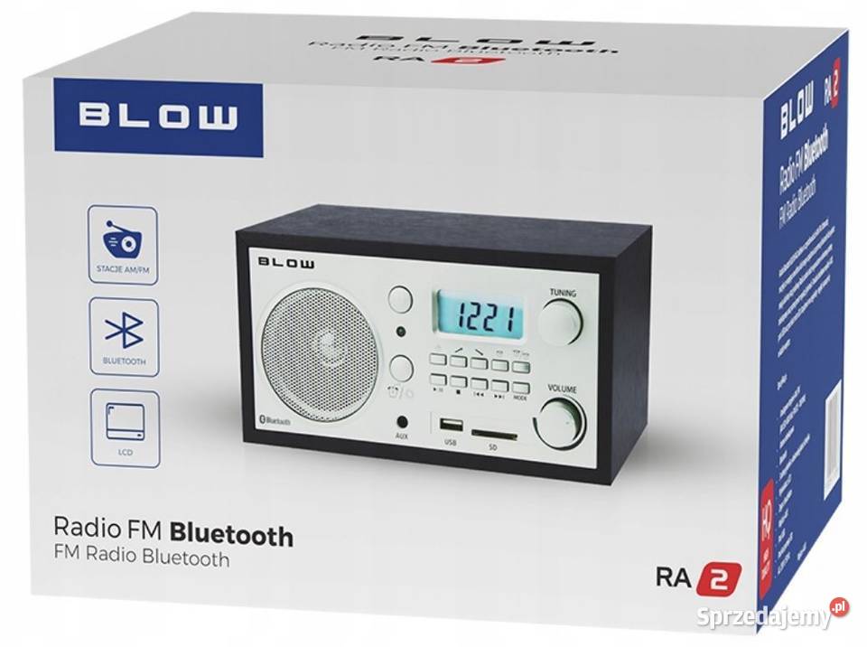 Radio Kuchenne Przenośne FM Głośnik Bluetooth Białystok