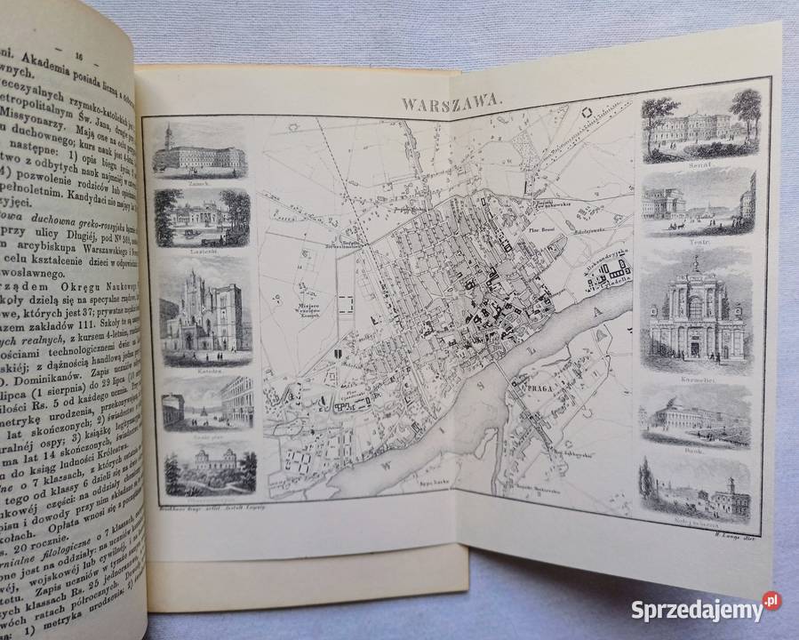 PRZEWODNIK WARSZAWIE Orłowicza 1922 PRZEWODNIK z twarda z obwolutą Warszawa