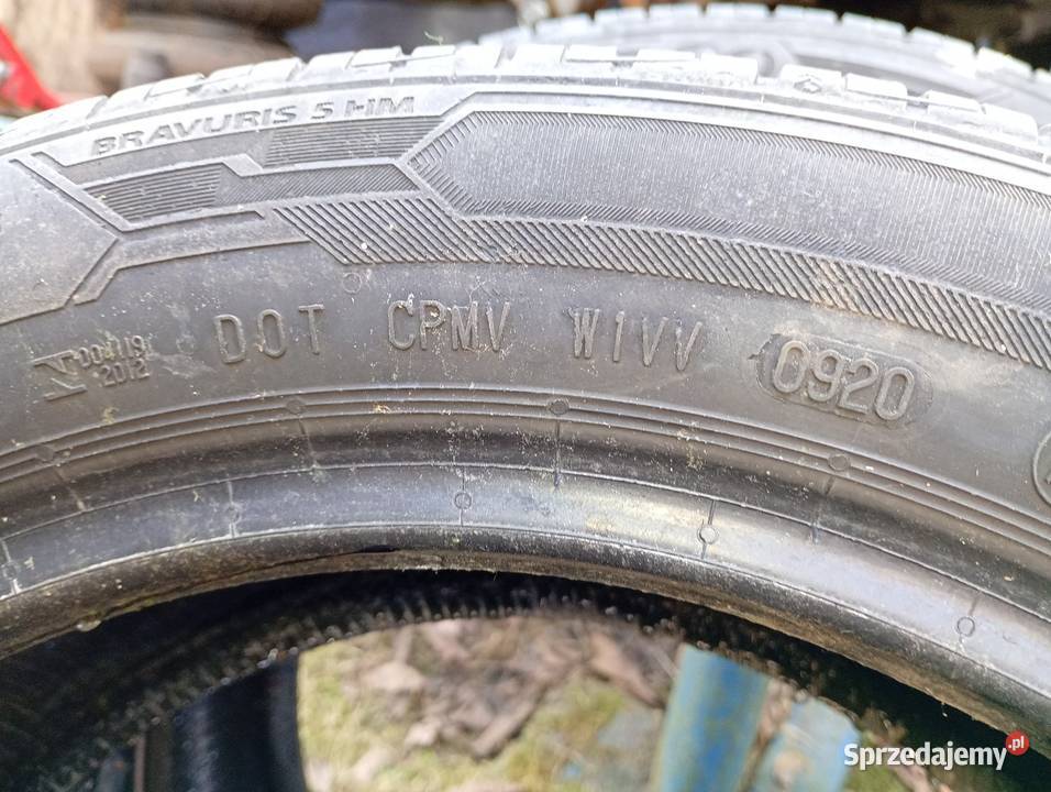 Opony letnie 19550 R 15 5 lat ścięty bok