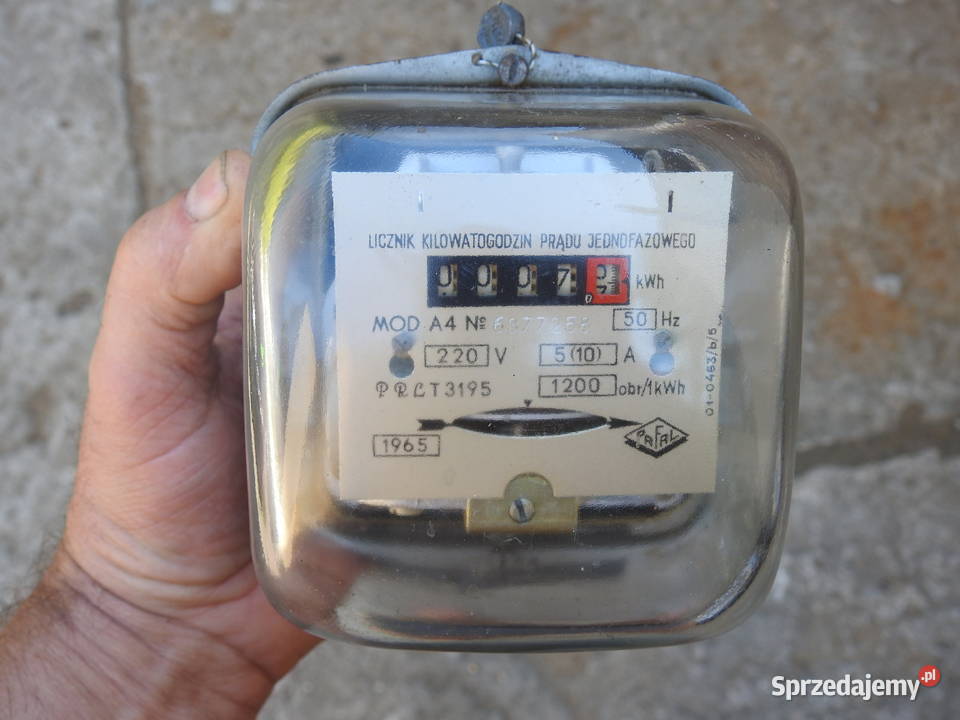 PAFAL 1965 Licznik kilowatogodzin prądu